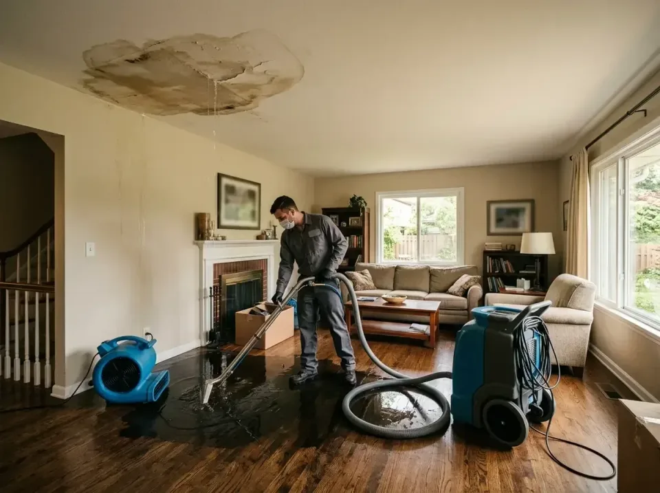 attic-pipe-burst-ceiling-drip-008 — frequently asked questions, Water Damage Restoration & Carpet Care in Portland, MI
